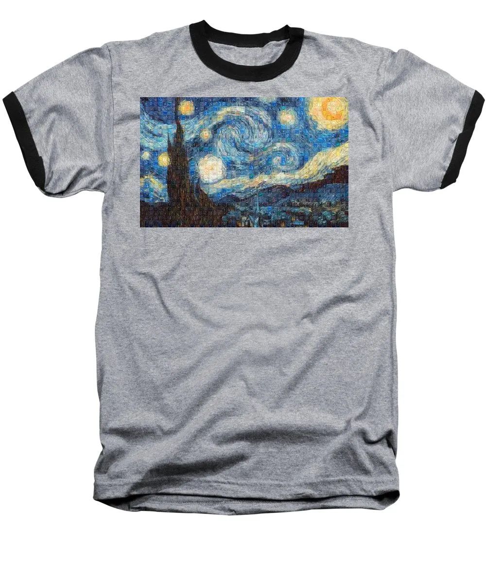 Tribute to Van Gogh - 3 - Baseball T-Shirt