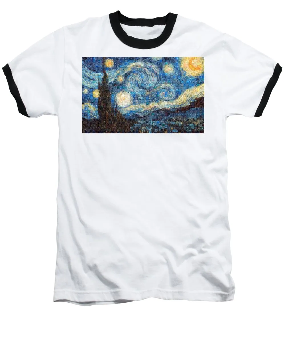 Tribute to Van Gogh - 3 - Baseball T-Shirt