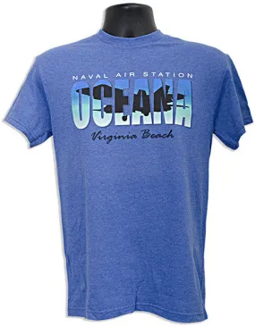 TSOA06B T-Shirt Oceana Silhouette ROYAL HEATHER
