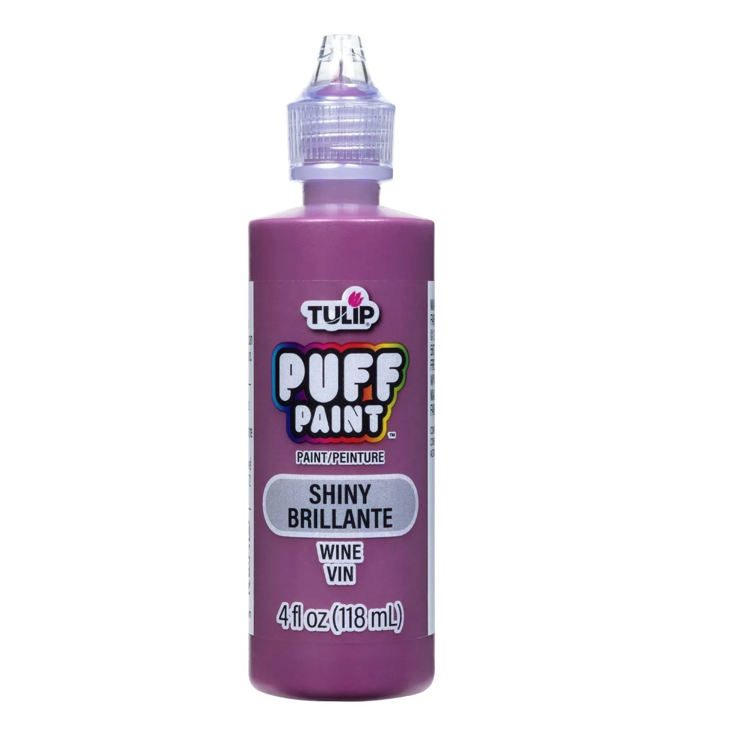 Tulip Puff Paint Shiny Wine 4 fl. oz.