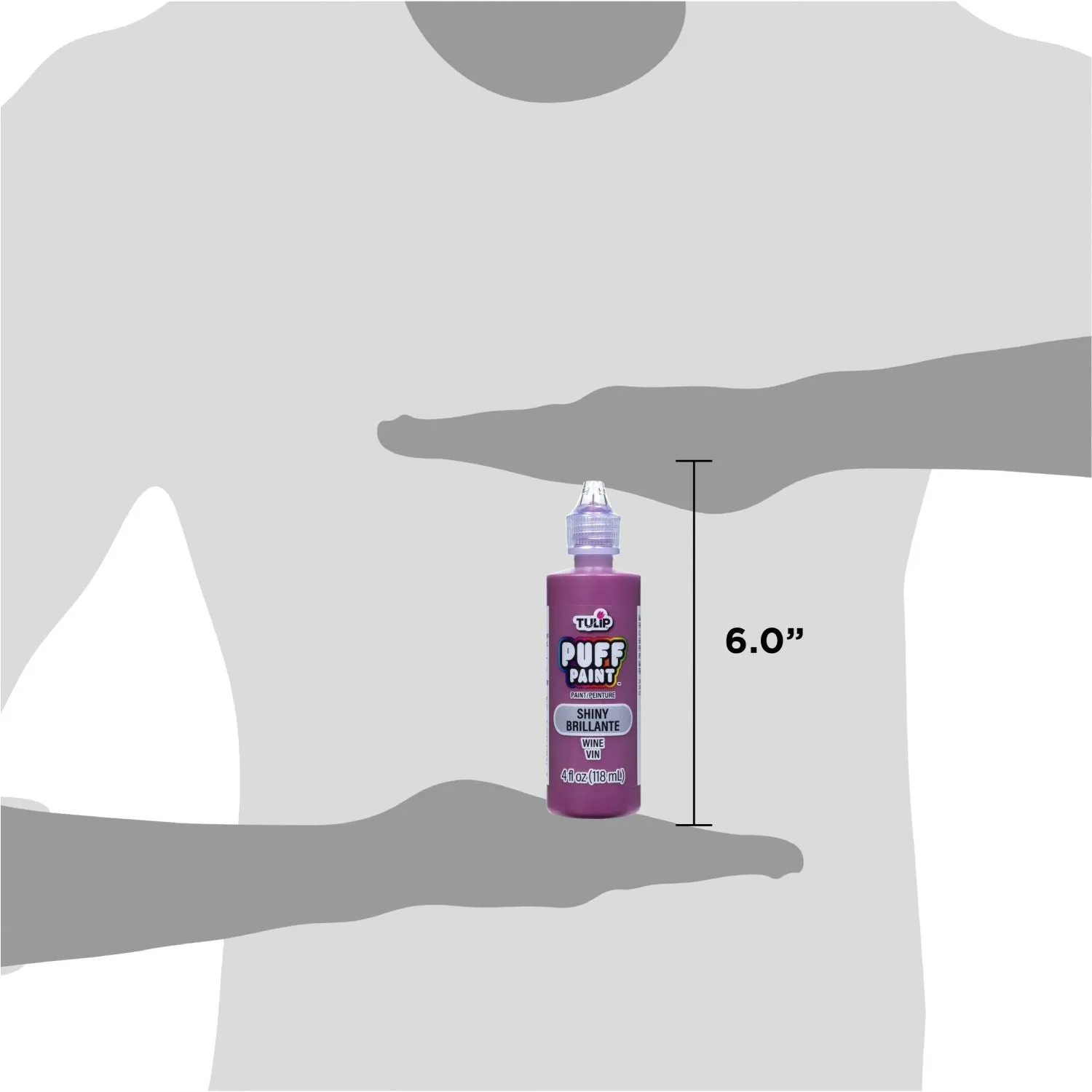 Tulip Puff Paint Shiny Wine 4 fl. oz.