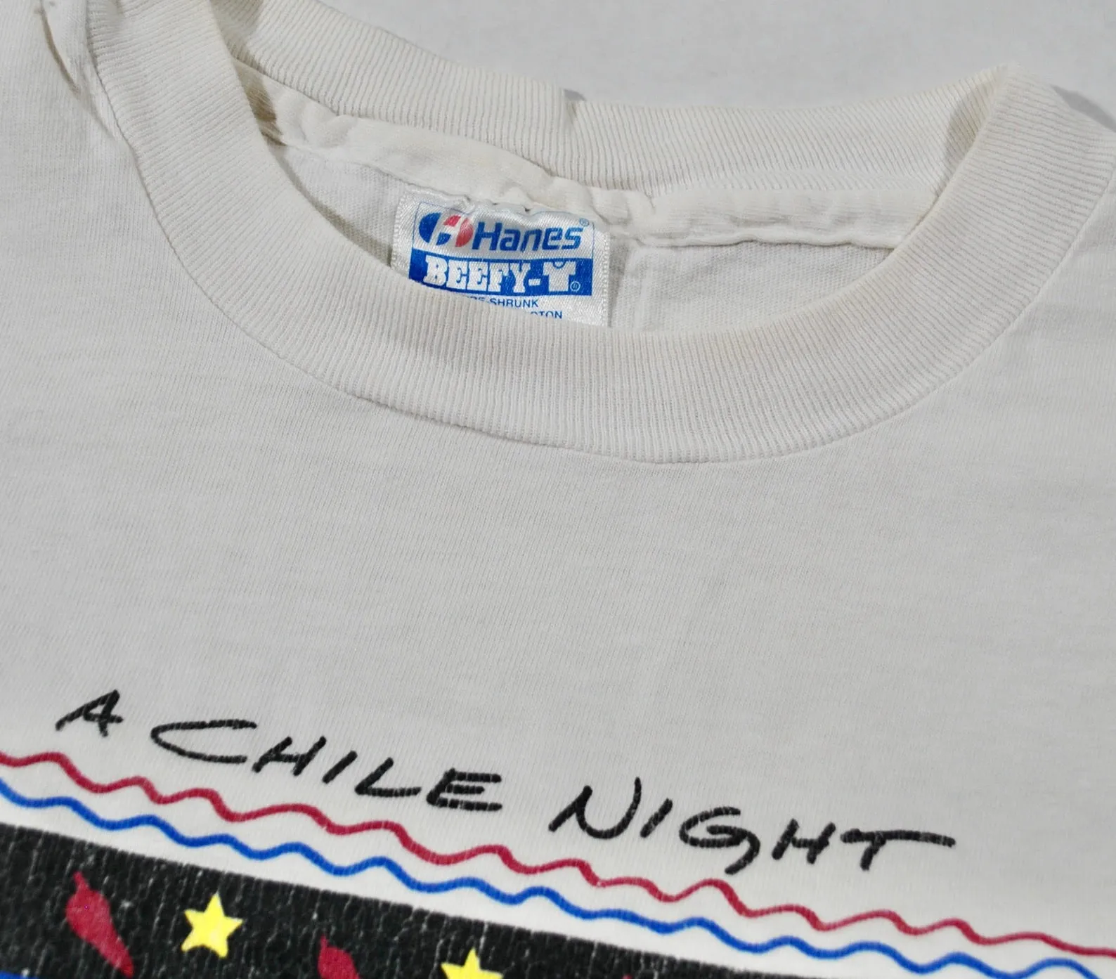 Vintage A Chile Night In Texas 1989 Shirt Size Large